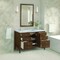 James Martin Vanities 48'' Vanity, Mid Century Walnut w/ 3 CM Carrara White Marble Top 485-V48-WLT-3CAR - alternate 2